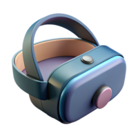 magnificent creative Virtual Reality Headset Side View with White Finish Isolated png