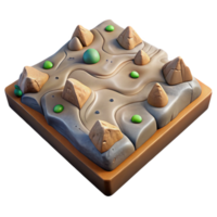 serene artistic Virtual Terrain Editor Tools Panel Transparent Background high quality png