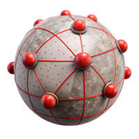extraordinary traditional Virtual World Generation Algorithm Visualization with Red Lines Isolated exclusive png