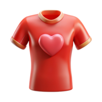 dramatic rustic Volunteer Shirt with Heart Icon Transparent Background with Red Color high resolution png