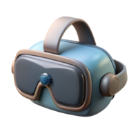 beautiful vintage Vr Headset Front View White Isolated Element genuine png