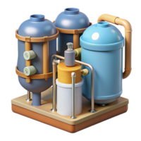 extraordinary artistic Water Filtration System Components Diagram Isolated Element high quality png