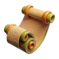 impressive abstract Whimsical Paper Scroll Cutout with Textured Edges Transparent exclusive png