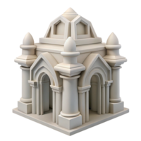 stunning traditional White 3d Printed Architectural Detail Isolated png