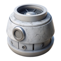 stunning abstract White Gray Artificial Centrifuge Isolated Transparent Background professional png