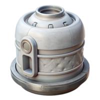 elegant rustic White Gray Artificial Centrifuge Isolated Transparent Background premium png