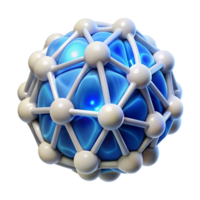 magnificent rustic White Neural Network Node Isolated on Transparent Background authentic png