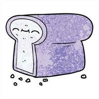 A cartoon of a slice of bread with eyes video