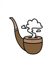 A pipe with smoke coming out of it video