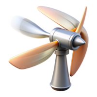 dramatic abstract Wind Turbine Blade Rotating Motion Blur Transparent Background high quality png