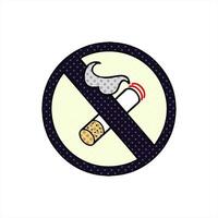 No smoking sign with cigarette and cigarette in it video