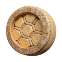 serene abstract Wine Cork Trivet Cutout with Circular Design authentic png