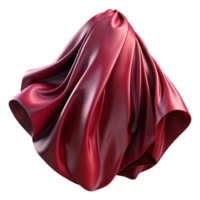 elegant abstract Wine Red Silk Chiffon Sheer Texture Isolated Cutout detailed png