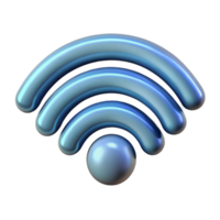 elegant modern Wireless Communication Icon Signal Waves Transparent Background authentic png