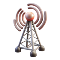 dramatic modern Wireless Communication Tower Antenna Array Transparent Background high resolution png