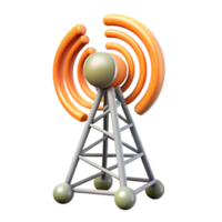 dramatic abstract Wireless Communication Tower Antenna Array Transparent Background detailed png
