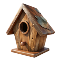 extraordinary vintage Wooden Birdhouse Rustic Design Transparent Background authentic png