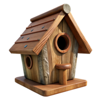 impressive rustic Wooden Birdhouse Rustic Design Transparent Background premium png