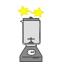 A blender with three stars on top of it video
