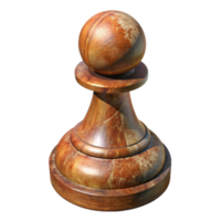 beautiful abstract Wooden Chess Pawn Moving Forward Transparent Background exclusive png