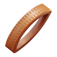impressive artistic Wooden Ruler Bending Upwards Isolated high quality png
