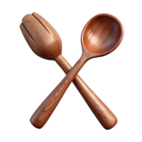 extraordinary abstract Wooden Spoon and Fork Rustic Style Isolated exclusive png