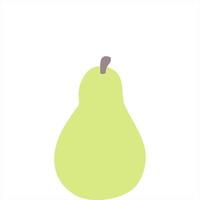 A pear is shown in a flat design video