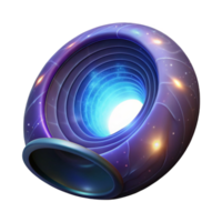 serene modern Wormhole Exit Bright Light Transparent Background premium png