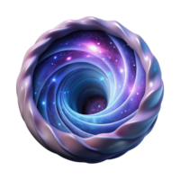 impressive minimalist Wormhole Exit Swirling Nebula Transparent Background high resolution png