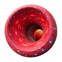 elegant abstract Wormhole Tunnel Through Spacetime Isolated Element original png
