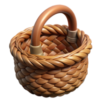 wonderful abstract Woven Basket Handle Detail Isolated Element authentic png