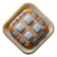 serene artistic Woven Sensor Array Patch Isolated Element genuine png
