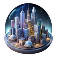 impressive rustic Parallel Universe Cityscape Night View Transparent Background authentic png