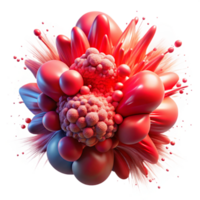 serene artistic Parallel Universe Collision Exploding Colors Red Transparent Background detailed png