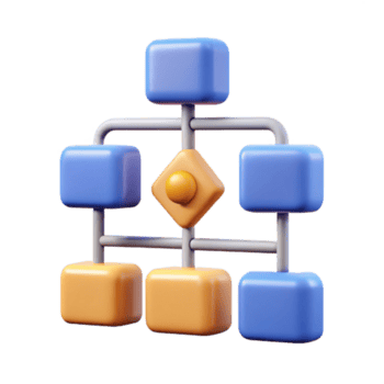 stunning minimalist Quantum Algorithm Flowchart Side View Isolated Element detailed png