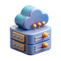 elegant vintage Quantum Cloud Computing Server Rack Isolated Element professional png