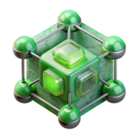 wonderful artistic Quantum Communication Network Green Circuit Transparent Background authentic png