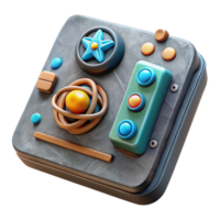 elegant traditional Quantum Computer Control Panel Cutout with Buttons and Dials exclusive png