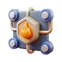 extraordinary rustic Quantum Computer Network Security Cutout with Firewall Icon high quality png