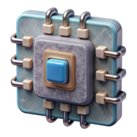 stunning rustic Quantum Computer Hardware Components Cutout with Detailed Labels premium png