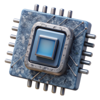 stunning rustic Quantum Computer Processor Intricate Design Cutout png