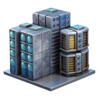 elegant rustic Quantum Computer Server Room Cutout with Racks and Servers genuine png