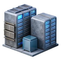impressive rustic Quantum Computer Server Room Cutout with Racks and Servers exclusive png