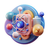 serene rustic Quantum Computing Education Abstract Concept Transparent Background detailed png