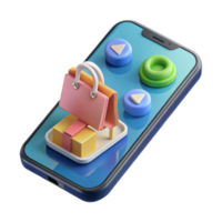 magnificent artistic Realistic 3d Smartphone Showing Ar Game Interface Transparent Background high resolution png