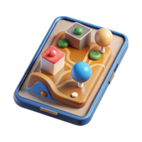 vibrant abstract Realistic 3d Tablet Displaying Ar Educational App Transparent Background genuine png