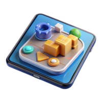 magnificent minimalist Realistic 3d Tablet Displaying Ar Educational App Transparent Background original png