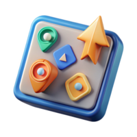 extraordinary creative Realistic Ar Interface with Navigation Arrows Transparent Background detailed png
