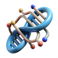 stunning artistic Realistic Dna Structure with Data Stream Cutout high quality png