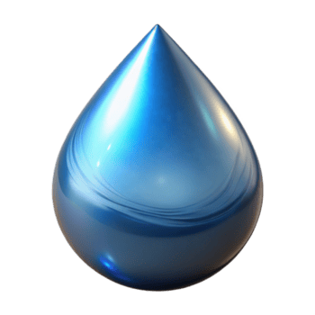 wunderbar minimalistisch realistisch Wasser fallen ausgeschnitten mit Reflexionen Original- png